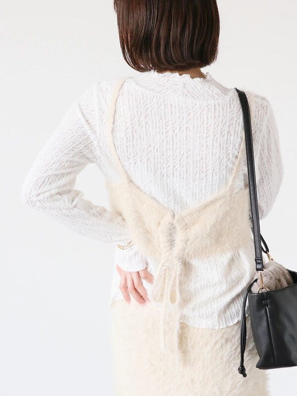 シャギービスチェ(セットアップ可)（トップス/キャミソール）【セール