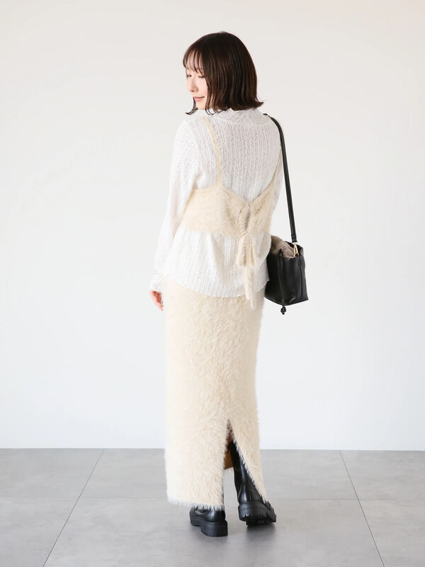 シャギービスチェ(セットアップ可)（トップス/キャミソール）【セール