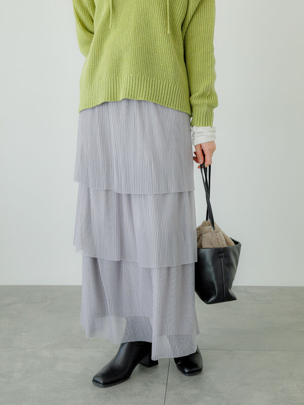 片畦フードニット（トップス/ニット・セーター）【セール】｜Te chichi