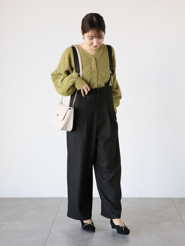 ラメシャギーVネックカーディガン（トップス/カーディガン）【セール