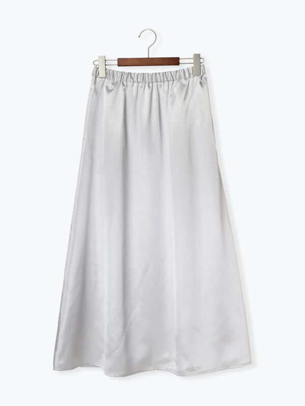 サテンフレアスカート（ボトムス/スカート）【セール】｜Te chichi