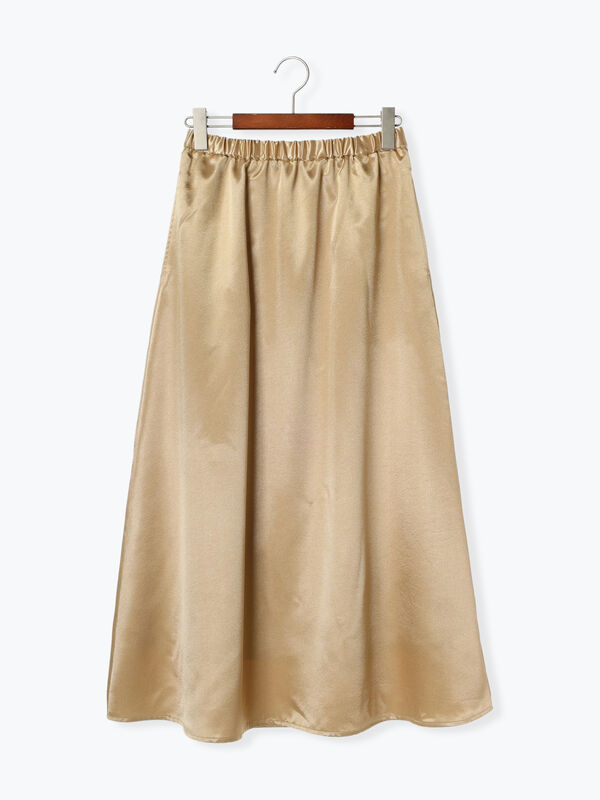 サテンフレアスカート（ボトムス/スカート）【セール】｜Te chichi