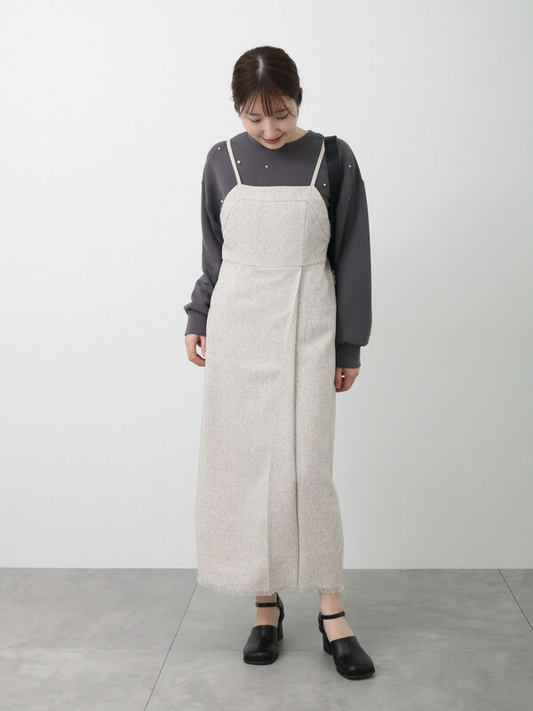 ツイードタックキャミワンピース（ワンピース/ワンピース）【セール