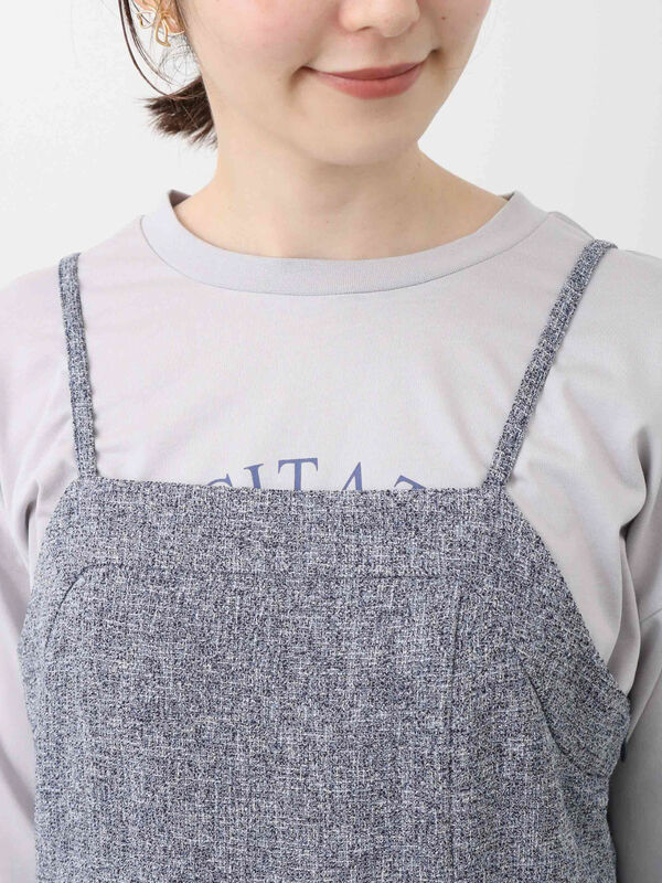 ツイードタックキャミワンピース（ワンピース/ワンピース）【セール