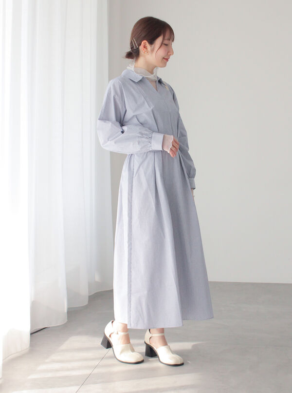 スキッパーシャツワンピース（ワンピース/ワンピース）【セール】｜Te