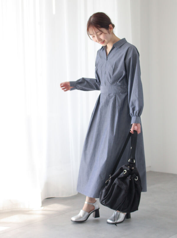 スキッパーシャツワンピース（ワンピース/ワンピース）【セール】｜Te