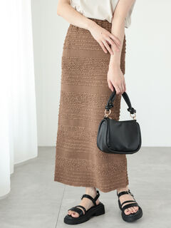 DT MaxMara ★ カシミア混 ミニ スカート ACCA ブラウン org.jpg