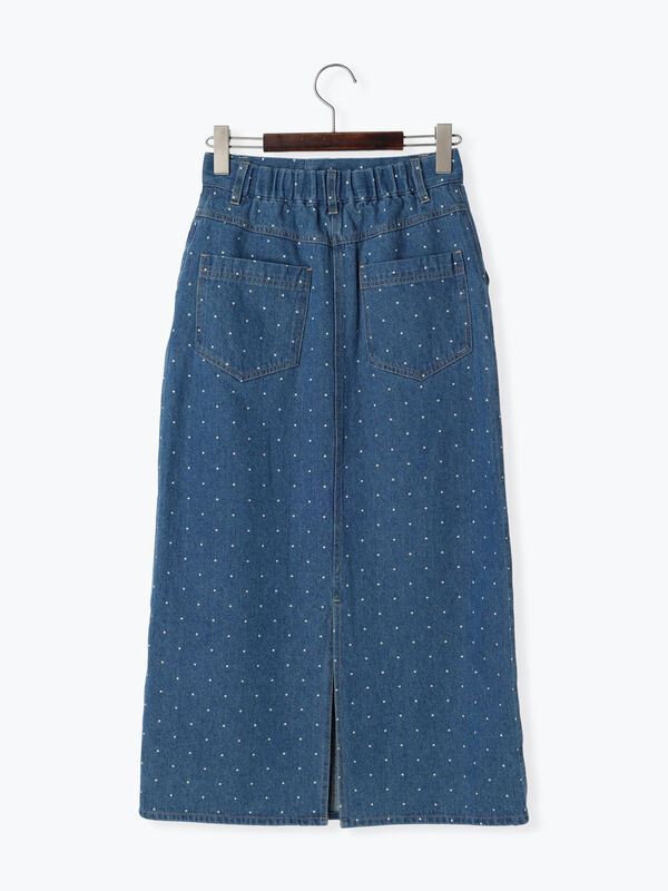 ドットデニムスカート（ボトムス/スカート）｜Te chichi TERRASSE