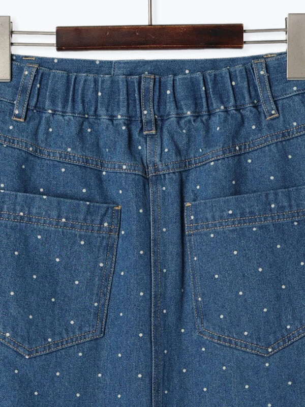 ジーンズ生地丸形スカート デニムライクスカート【SALE】 FTXL18 :レディース パンツ