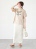 【接触冷感】犬モチーフプリントTシャツ（オフホワイト/ブラック/ベージュ）｜Te chichi TERRASSE（テチチ テラス）通販
