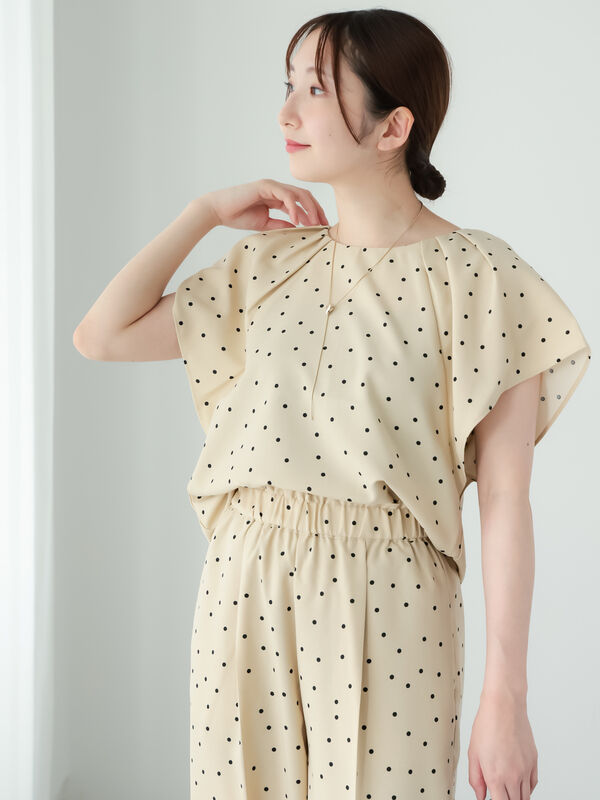 トップス cha Linen Tie Hem Button Front Top - Swing Stripe | Talbots