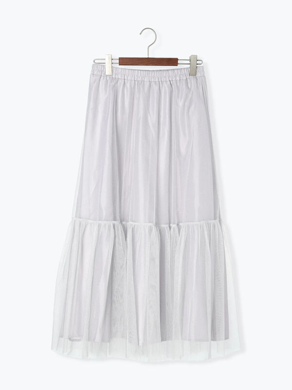 ラメチュールティアードスカート（ボトムス/スカート）【セール】｜Te