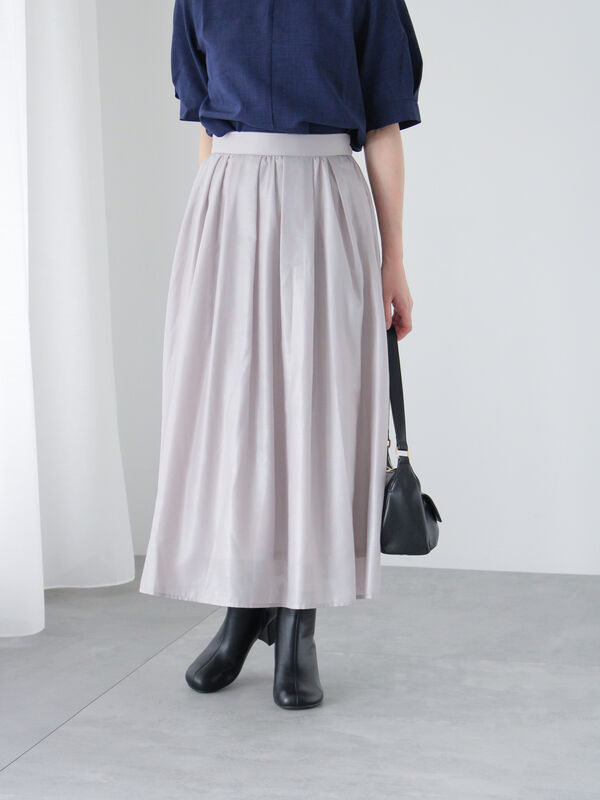 ペーパー加工ギャザースカート（ボトムス/スカート）【セール】｜Te