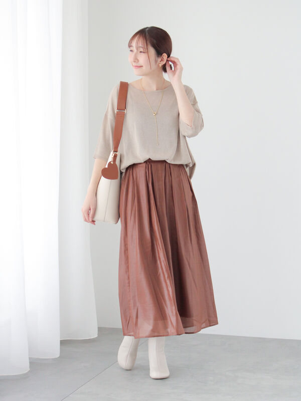 襤褸襤褸ギャザースカート短めです♡ ペーパー加工ギャザースカート（ボトムス/スカート）【セール