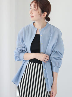 シャツ・ブラウス(ブルー/青系)のセール・アウトレット｜レディース