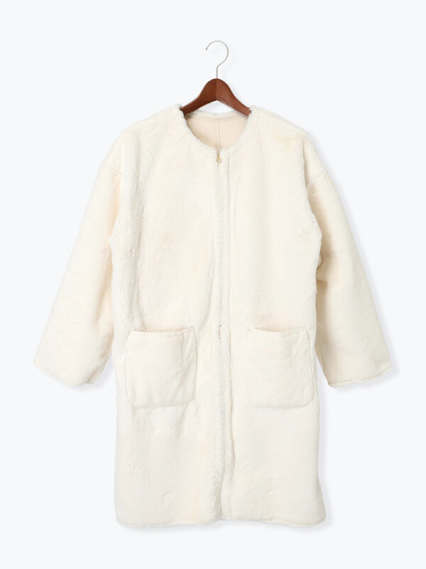 リバーシブルフェイクムートンコート（アウター/コート）【セール