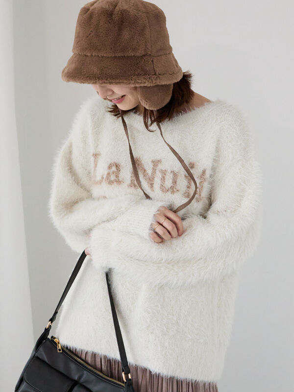 シャギーロゴニット（トップス/ニット・セーター）【セール】｜Te