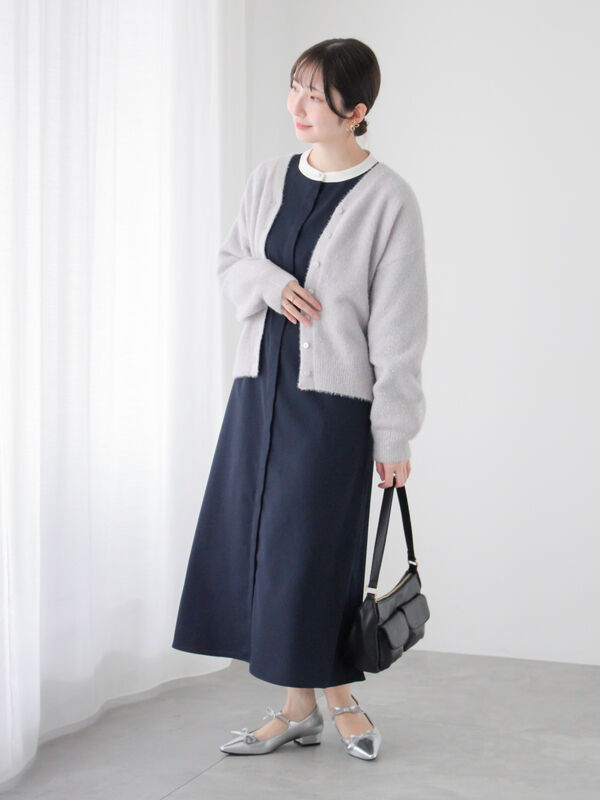 前後2WAYラメシャギーカーディガン（トップス/カーディガン）【セール