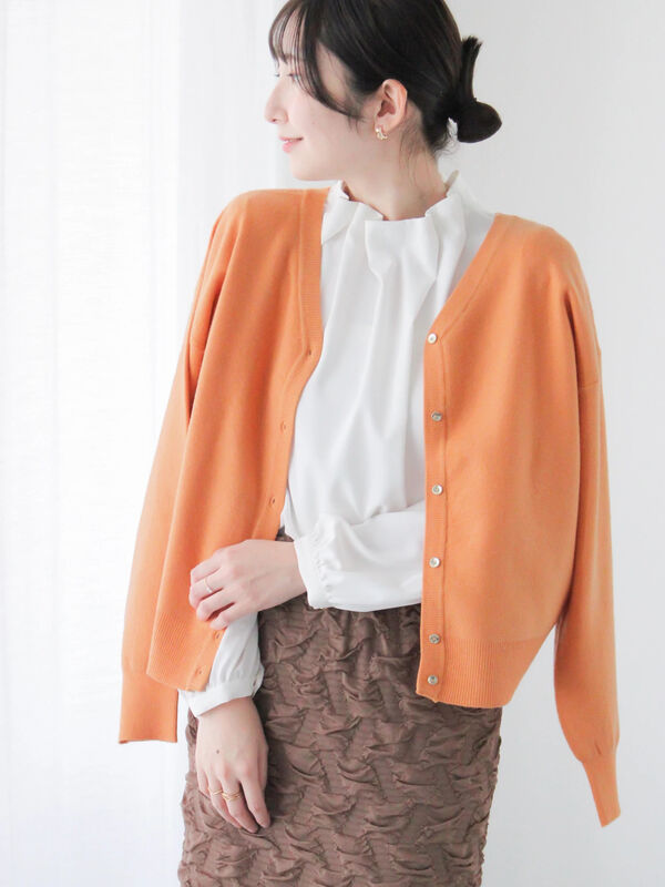 もちもちミラノリブ前後2WAYニット（トップス/カーディガン）【セール