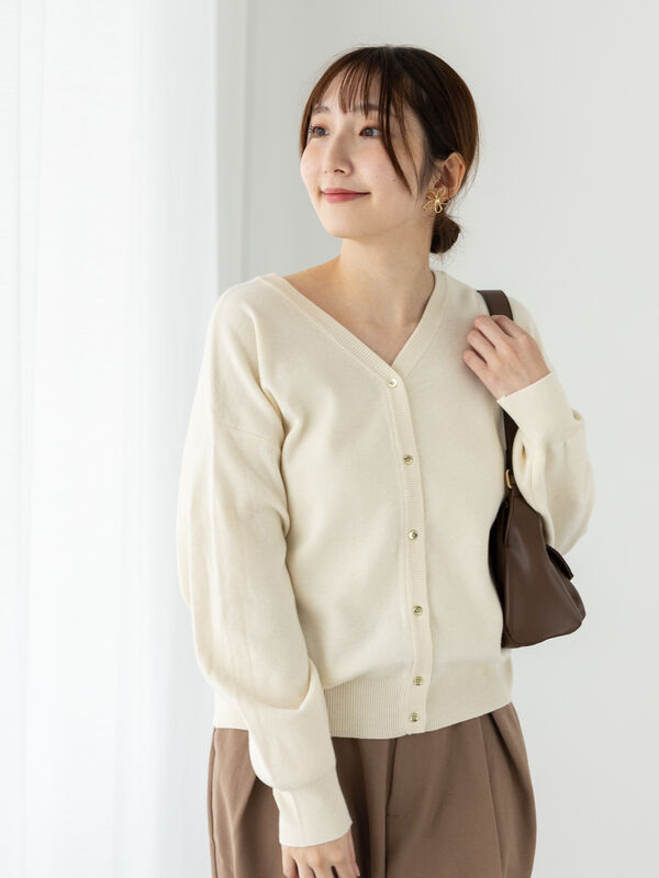 もちもちミラノリブ前後2WAYニット（トップス/カーディガン）【セール