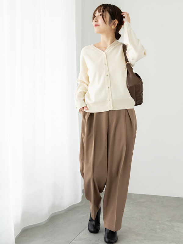 もちもちミラノリブ前後2WAYニット（トップス/カーディガン）【セール