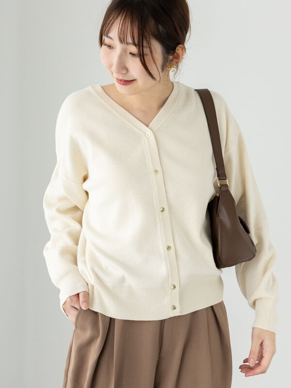 もちもちミラノリブ前後2WAYニット（トップス/カーディガン）【セール