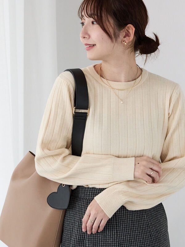 ラメ混プリーツ編みニット（トップス/ニット・セーター）【セール