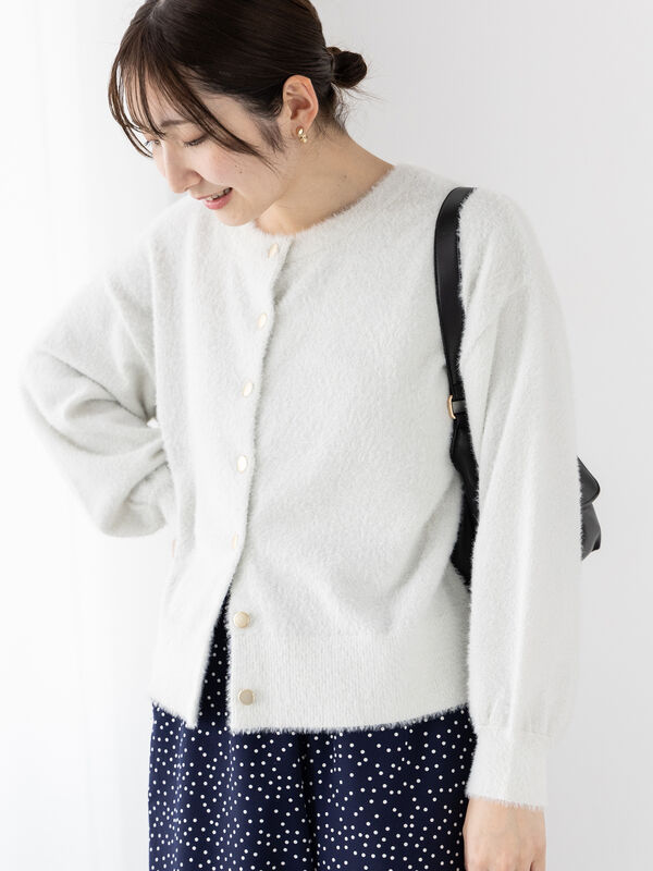 ラメフェザークルー前後2WAYニット（トップス/ニット）【セール】｜Te