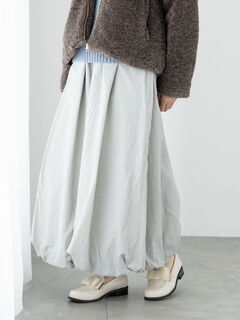 プリスティンの草木染めスカートグレー プリスティンの草木染めスカートグレー プリスティンの草木染め