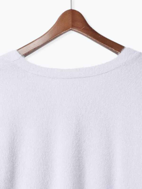 ラメフェザー前後2WAYメタルボタンニット（トップス/ニット