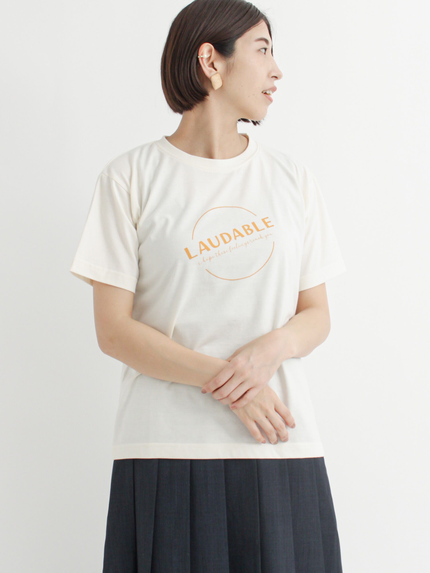 プリントTシャツ(LAUDABLE)（トップス/Tシャツ）｜Lugnoncure（ルノン