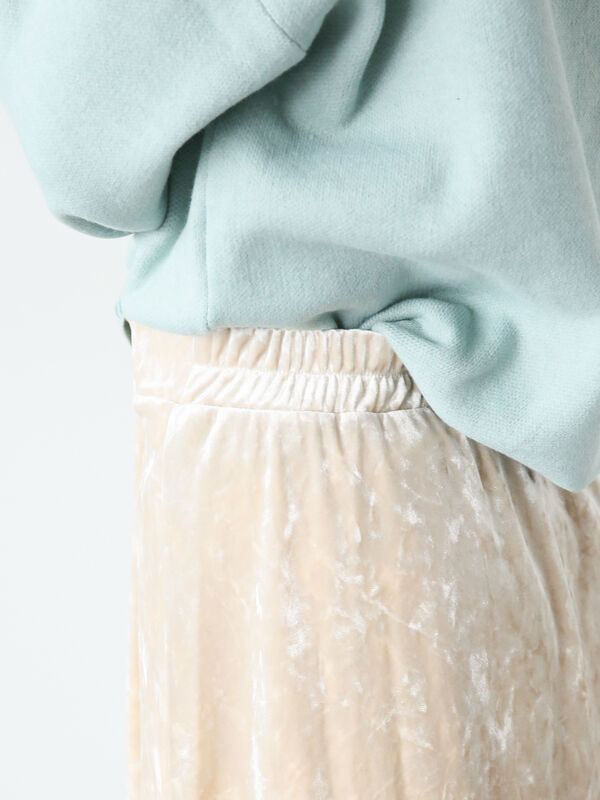 クラッシュベロアロングスカート（ボトムス/スカート）【セール