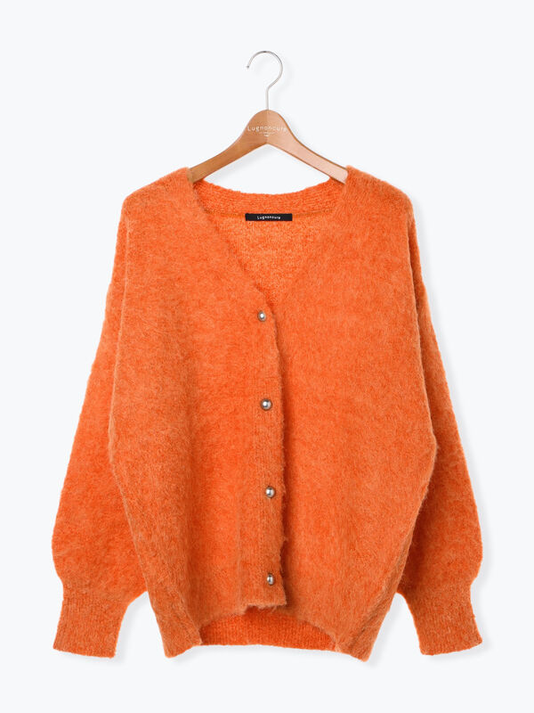 起毛Vネックカーディガン（トップス/カーディガン）【セール