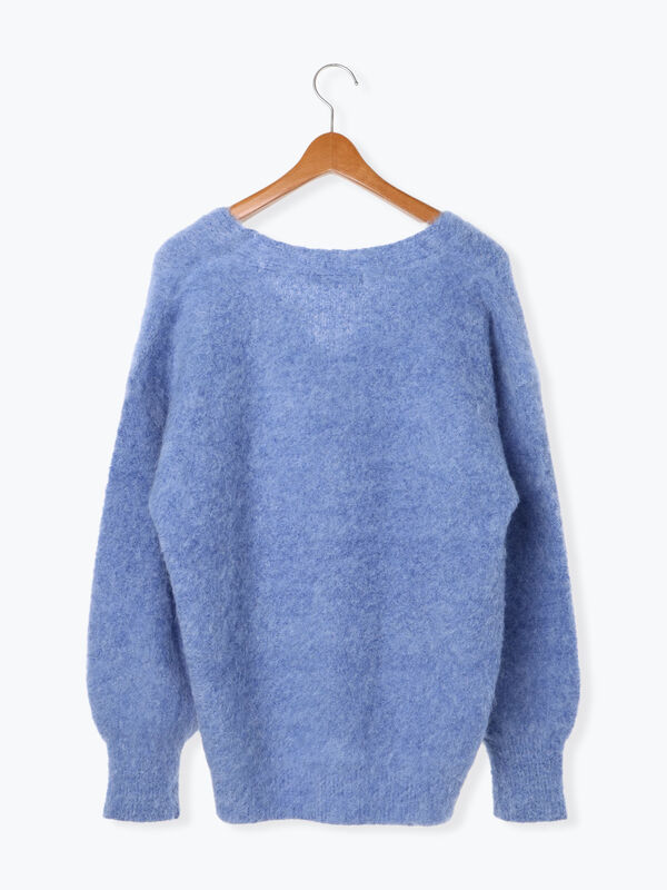 起毛Vネックカーディガン（トップス/カーディガン）【セール