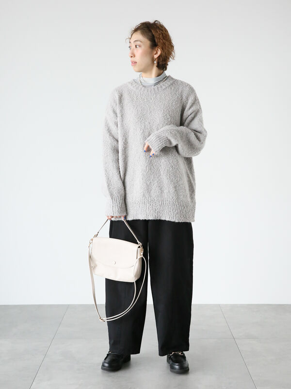 ブークレクルーネックニット（トップス/ニット・セーター）【セール