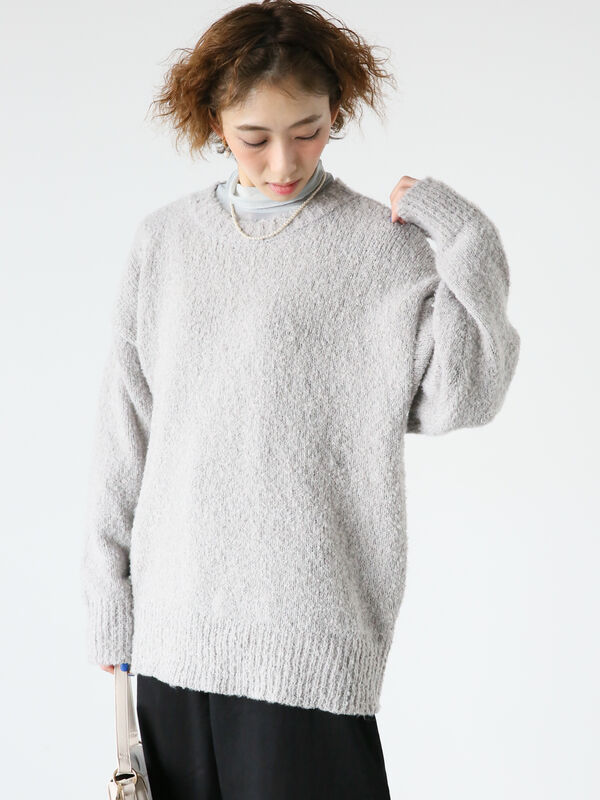 ブークレクルーネックニット（トップス/ニット・セーター）【セール