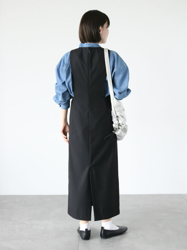 サイドスリットジャンパースカート（ワンピース/ワンピース