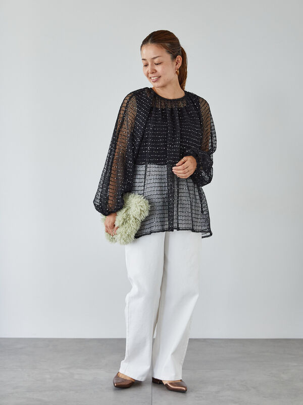 専用♡Chesty スパンコール チュール トップス 無地スパンコールアソートチュールトップス（トップス/その他トップス