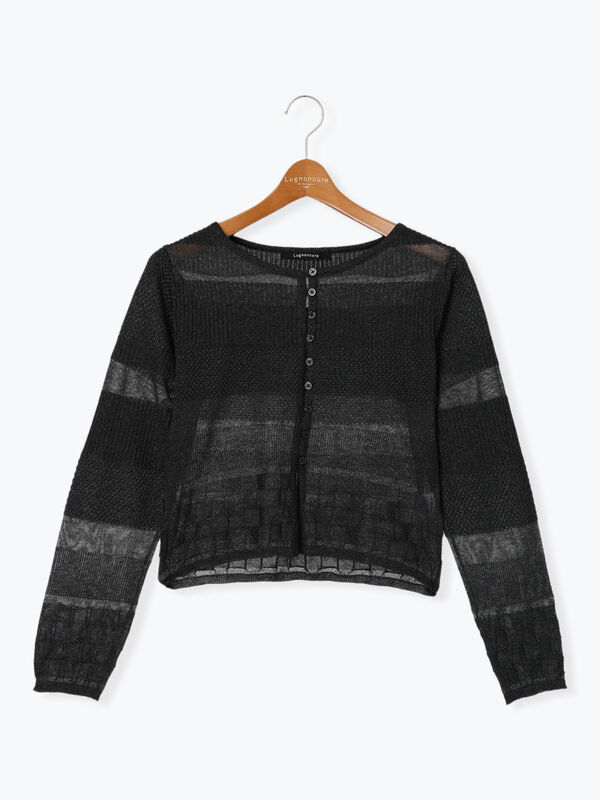 柄編みシアーカーディガン（トップス/カーディガン）【セール