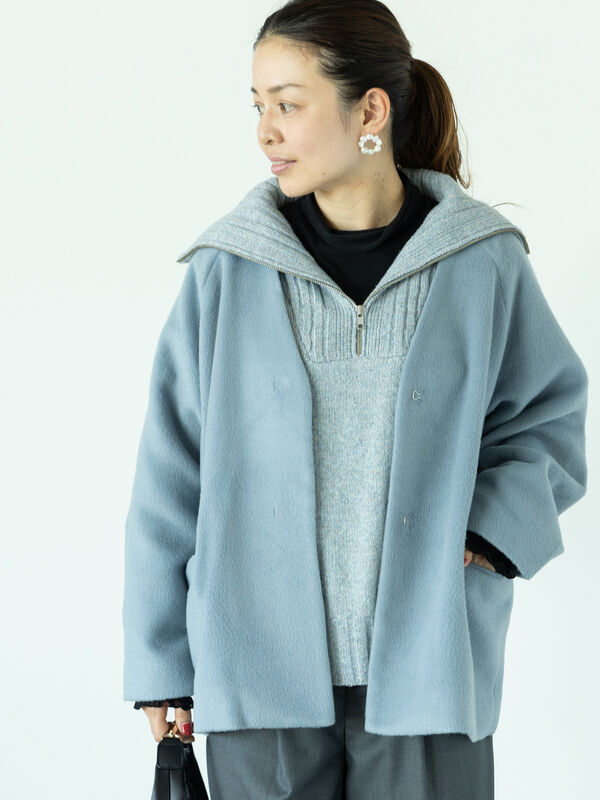 ノーカラーシャギーコート（アウター/コート）【セール】｜Lugnoncure