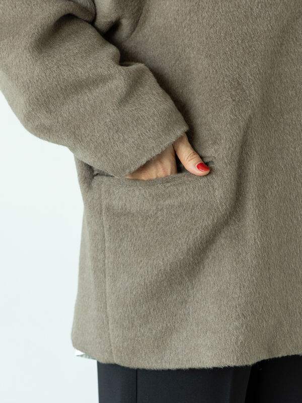 ノーカラーシャギーコート（アウター/コート）【セール】｜Lugnoncure