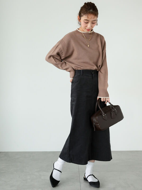 配色ガンジーニット(トップス/ニット・セーター)【セール 配色ガンジーニット(トップス/ニット・セーター)【セール