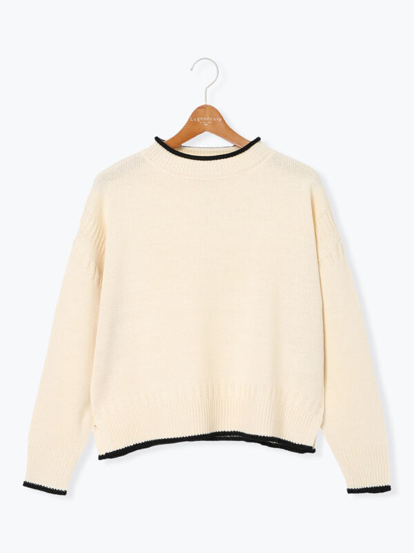 配色ガンジーニット（トップス/ニット・セーター）【セール