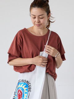 Tシャツ(ブラウン/茶色系)のセール・アウトレット｜レディース
