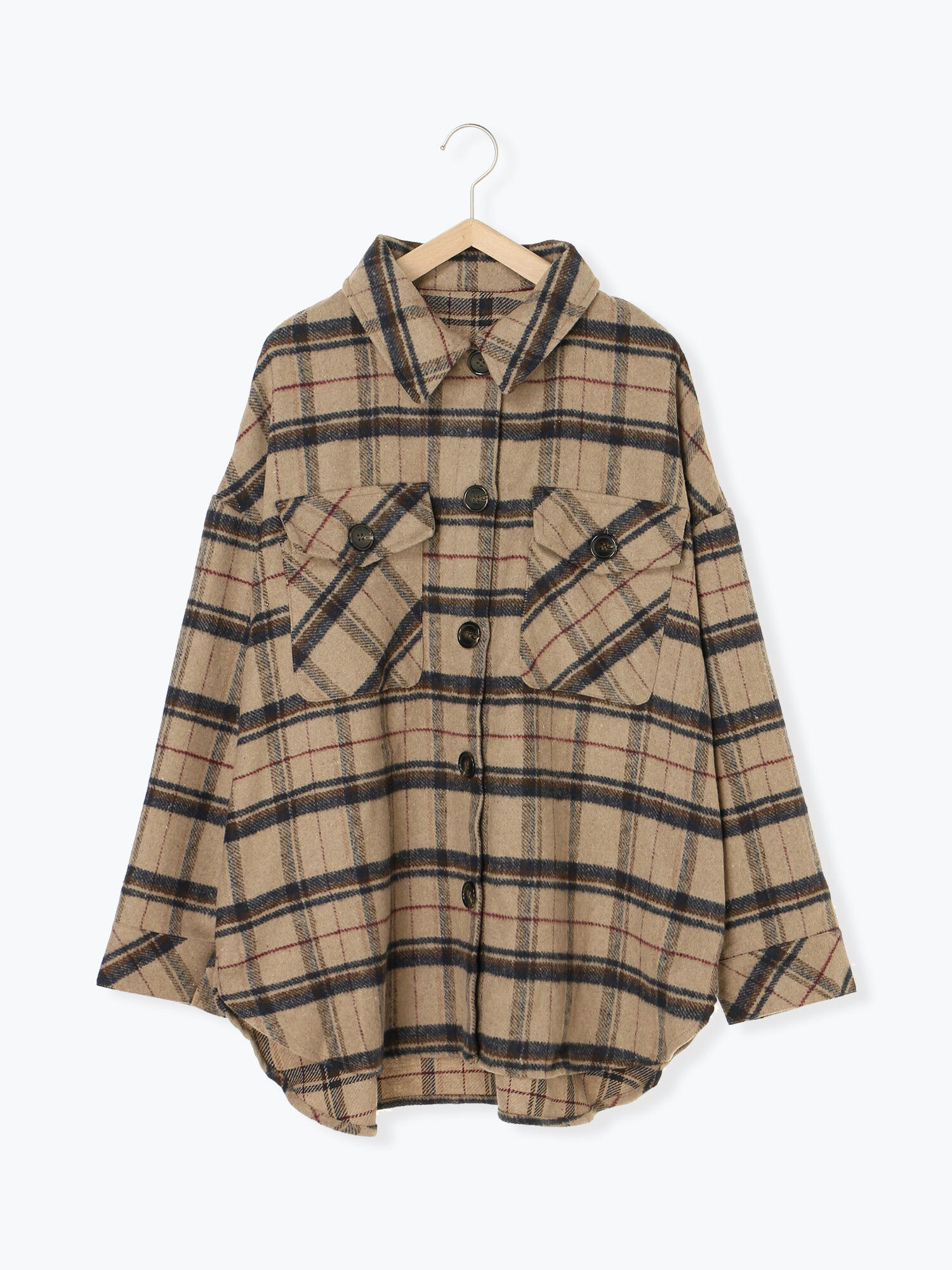 チェックcpoジャケット アウター セール Ehka Sopo エヘカソポ のアウトレット Outlet 公式通販