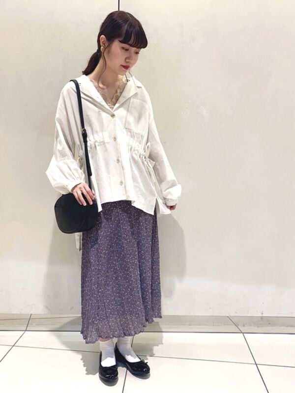 チューリップ柄変形プリーツスカート ボトムス セール Ehka Sopo エヘカソポ のアウトレット Outlet 公式通販