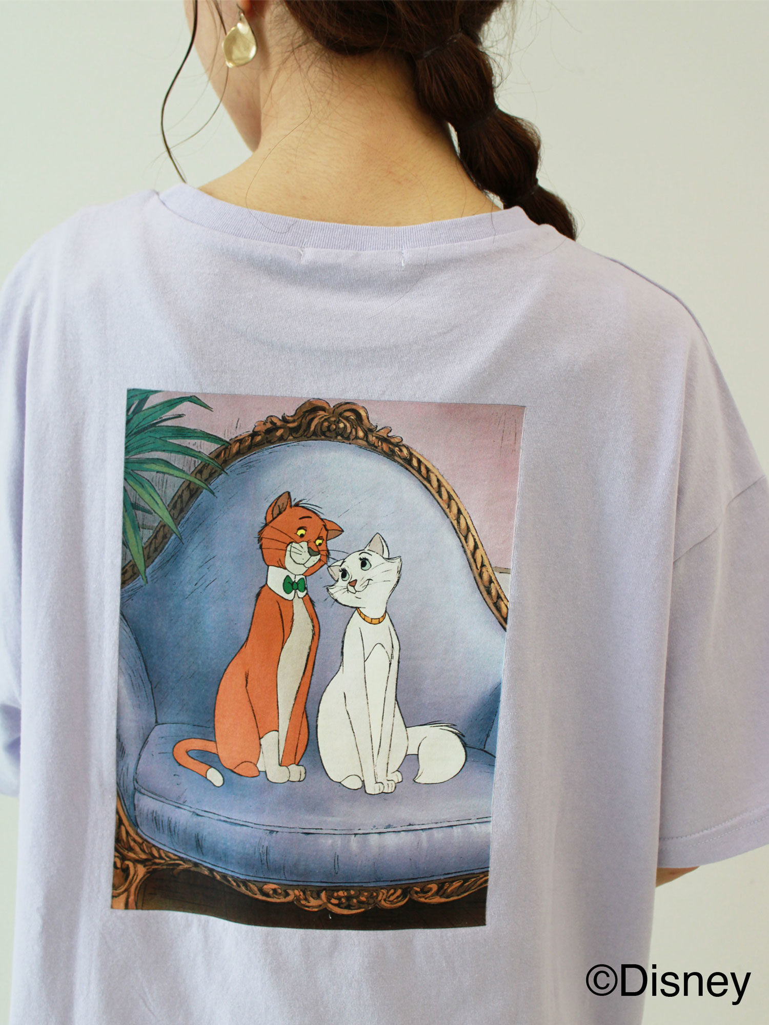 Disney】おしゃれキャット/バックプリントTシャツ（トップス）【セール】｜ehka sopo（エヘカソポ）のアウトレット（OUTLET） 公式通販