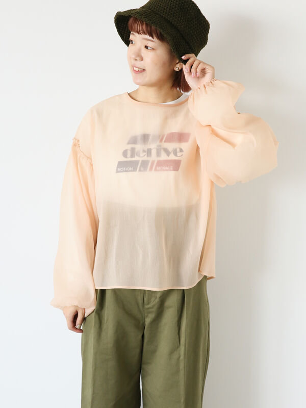 2WAYシアーブラウス（トップス/シャツ・ブラウス）【セール