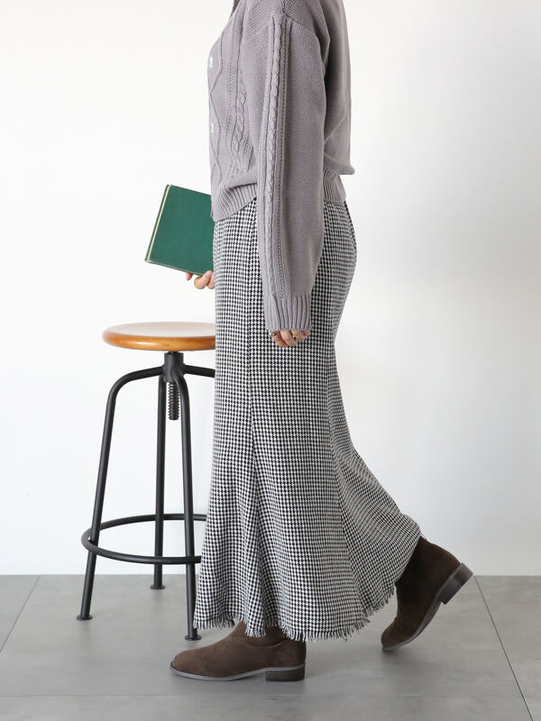 フリンジツイードマーメイドスカート（ボトムス/スカート）【セール