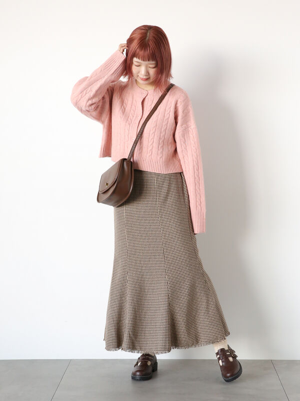 フリンジツイードマーメイドスカート（ボトムス/スカート）【セール